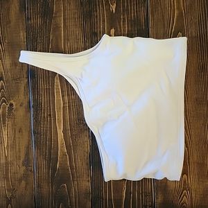 White one-shoulder Brami